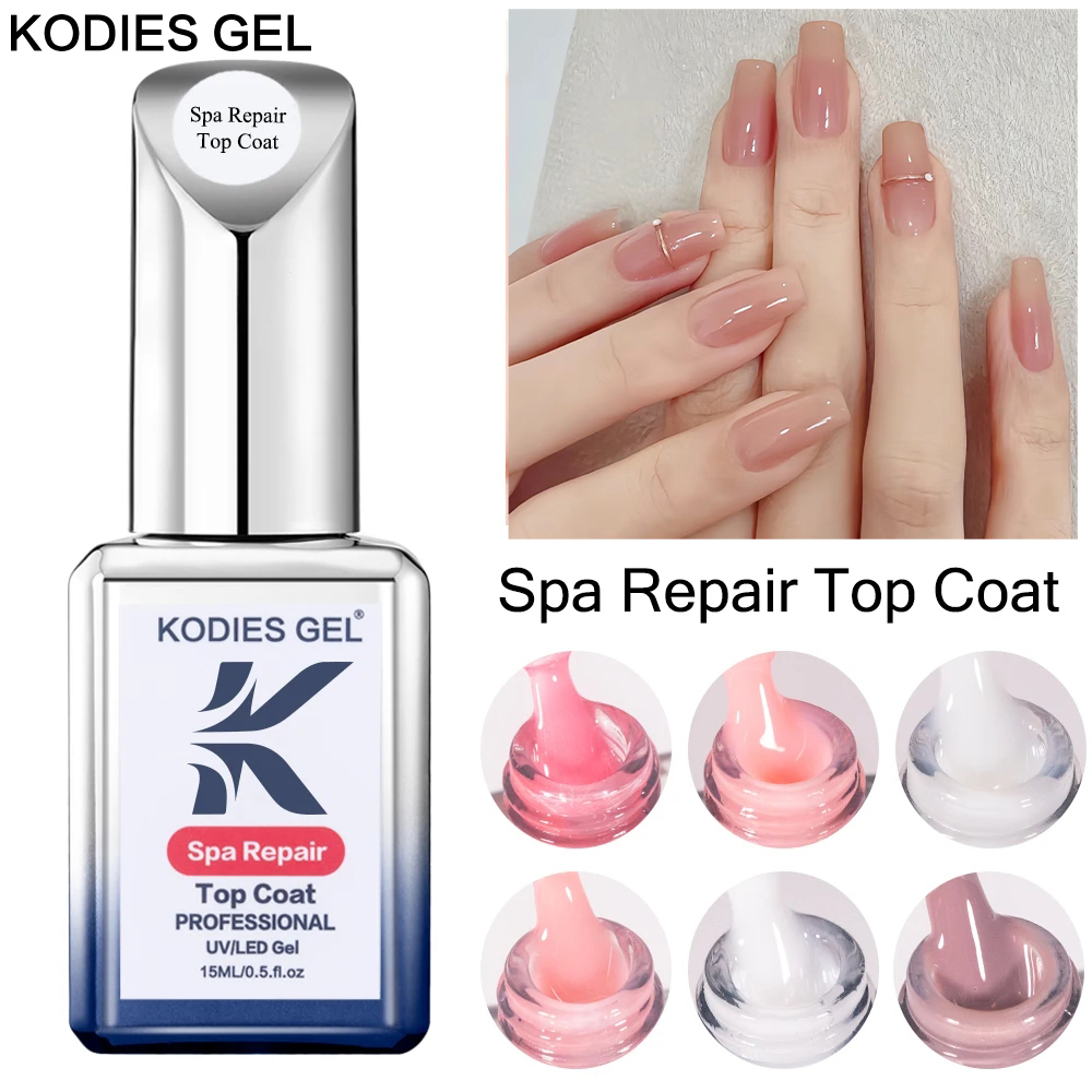 Nail Art Jelly - KODIES GEL Milky White Top Coat