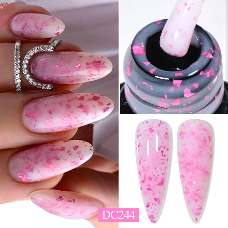 Nail Foil Transfer - Mtssii 7ML różowy brokat szybkie przedłużenie