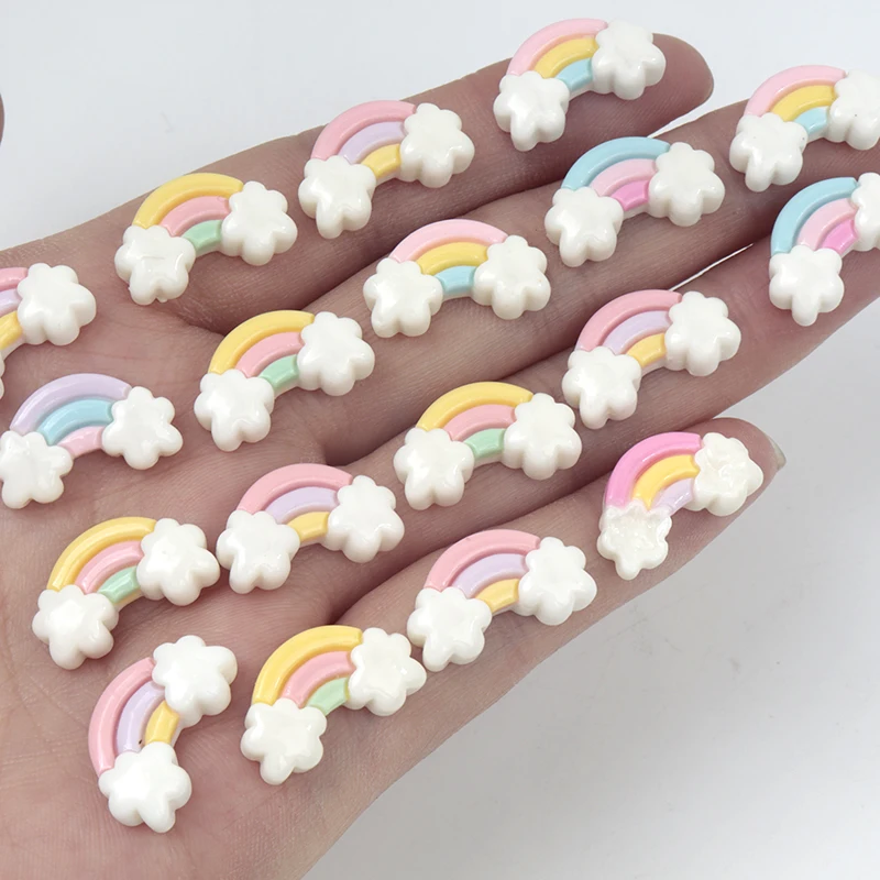 Nail Art Rainbow - 30 szt./300 szt. Mini żywiczne tęczowe