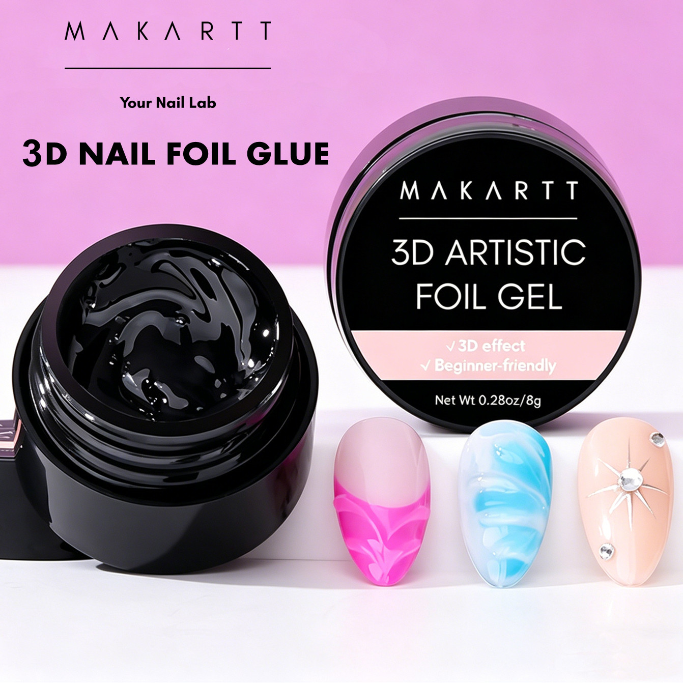 Żel do paznokci Makartt 3D 8ml – Nail Art Chrome recenzja i cena
