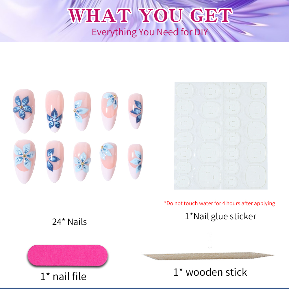 24 szt. migdałowych paznokci ż – Nail Art Jelly recenzja i cena