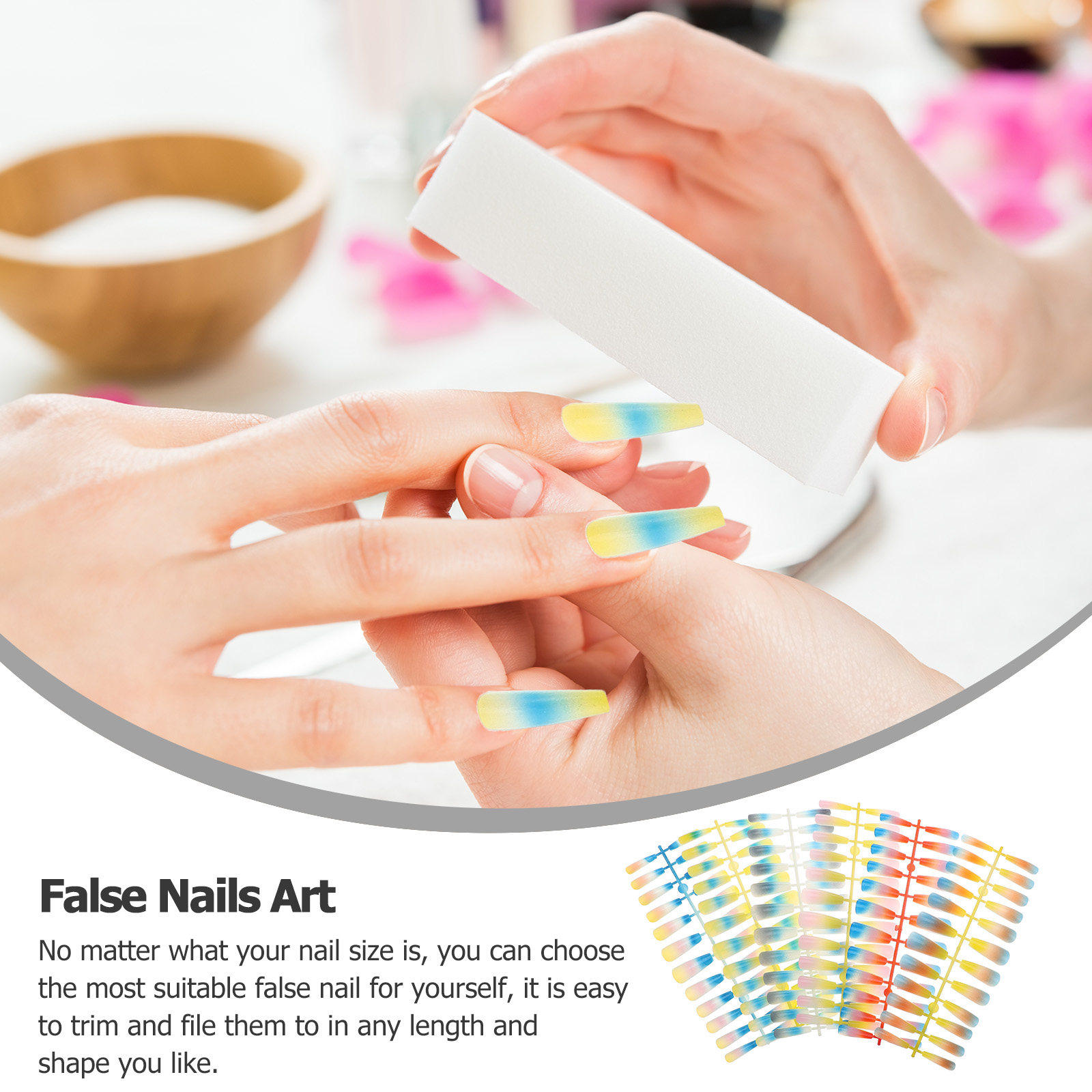 144 szt. sztucznych paznokci o – Nail Art Rainbow recenzja i cena