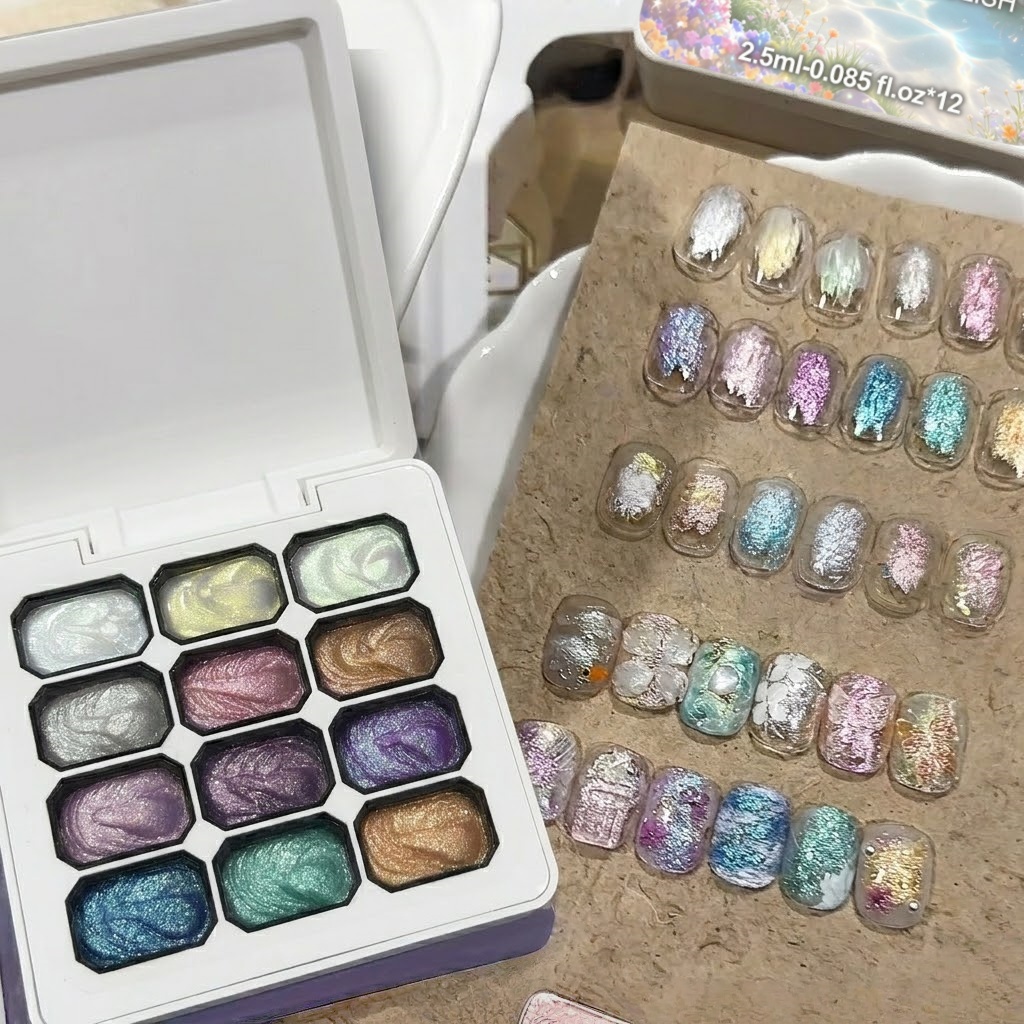 Zestaw 12 kolorowych żeli do p – Nail Art Chrome recenzja i cena