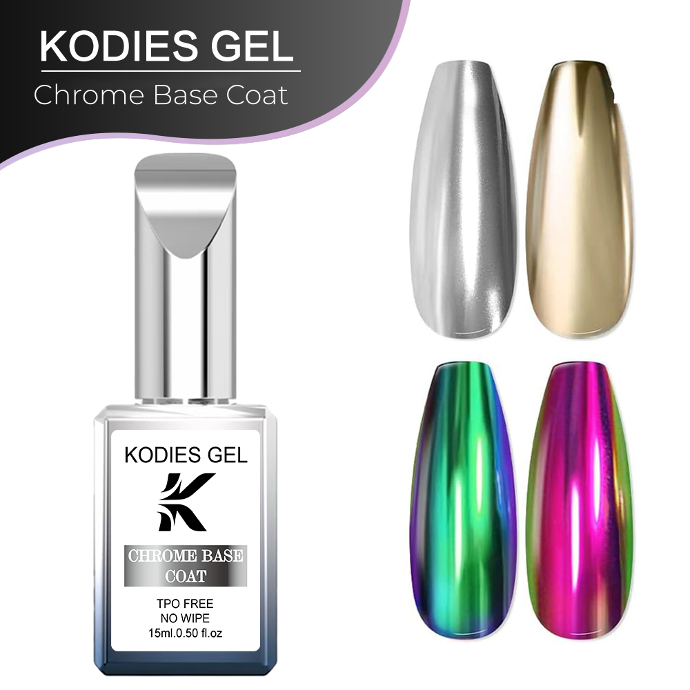 KODIES GEL Przezroczysty Baza  – Nail Art Chrome recenzja i cena
