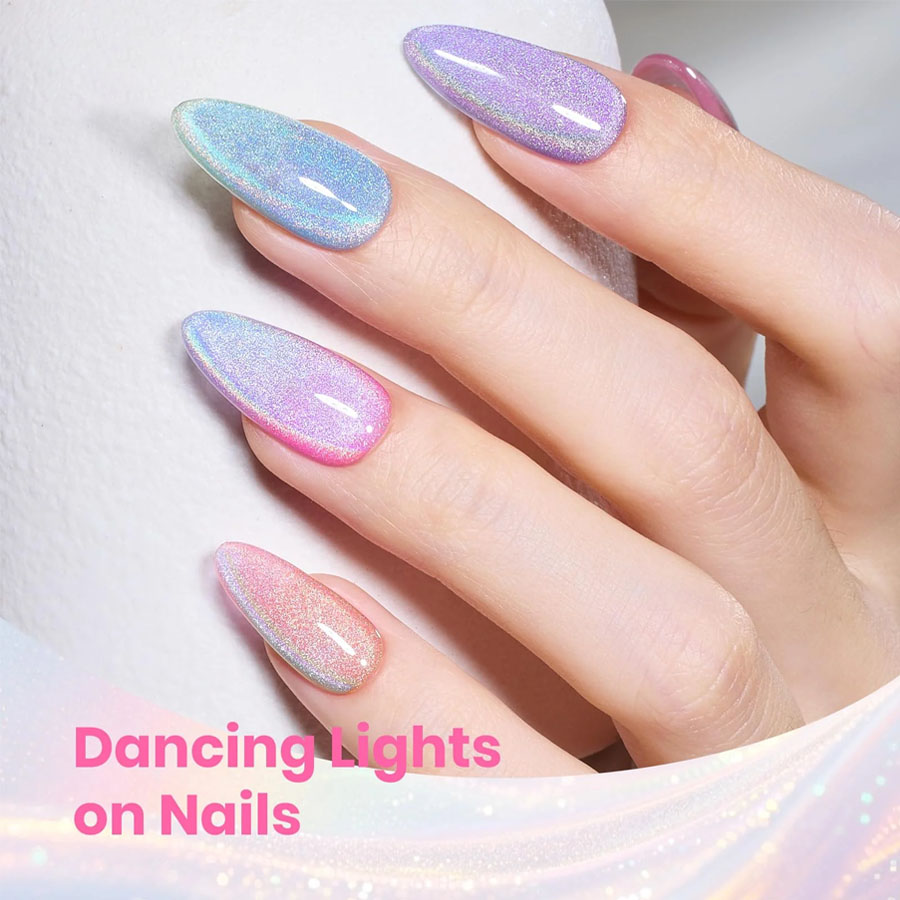 QAZIXU 1/6 szt. Zestaw lakieró – Nail Art Rainbow recenzja i cena