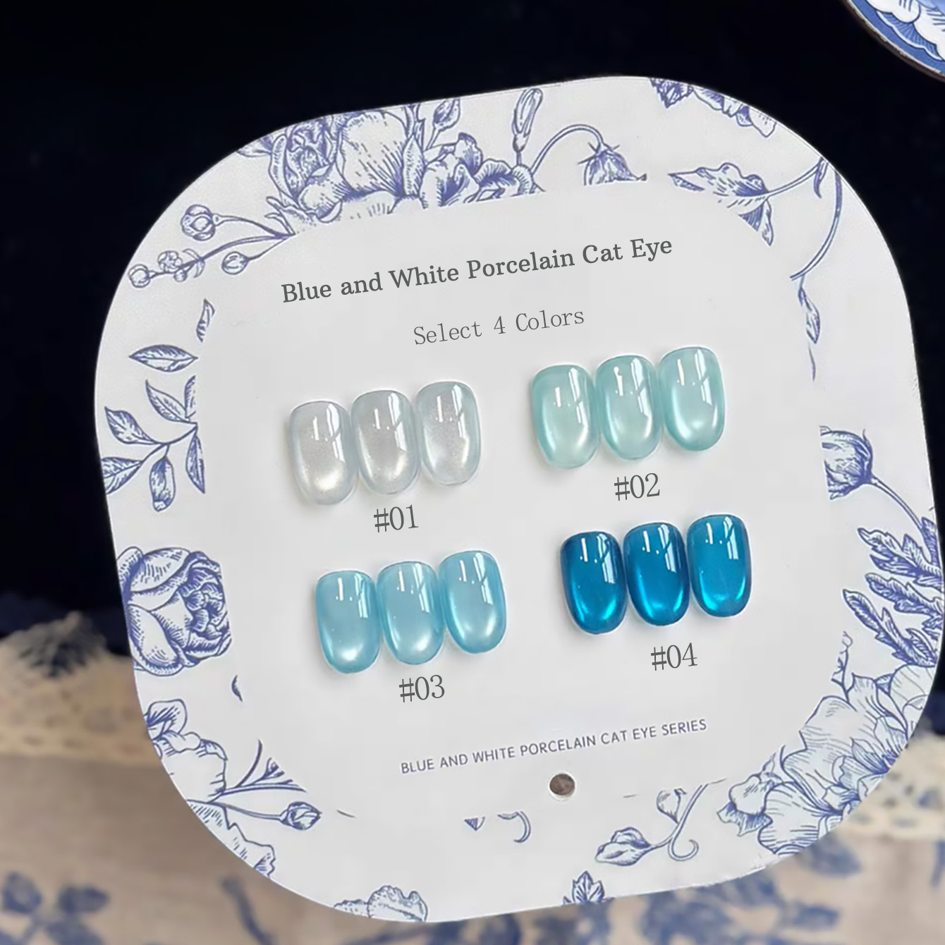 1 szt. TC Niebiesko-Biała Porc – Nail Art Ice Blue recenzja i cena