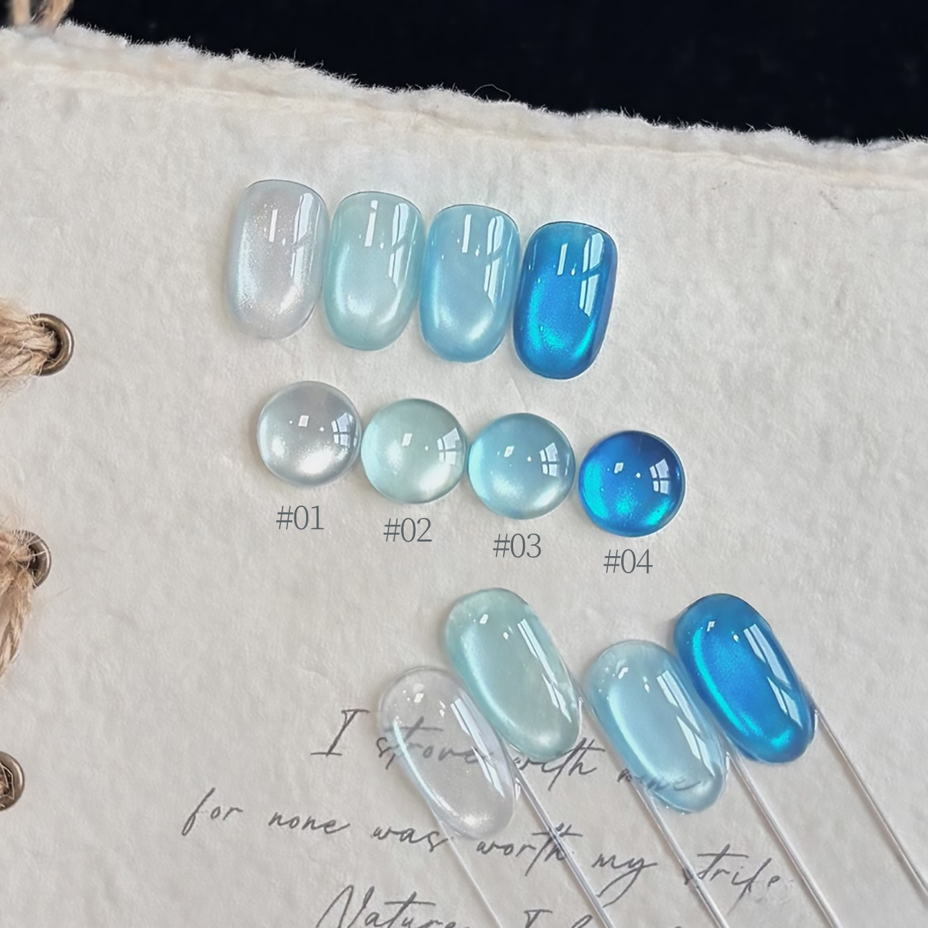 1 szt. TC Niebiesko-Biała Porc – Nail Art Ice Blue recenzja i cena