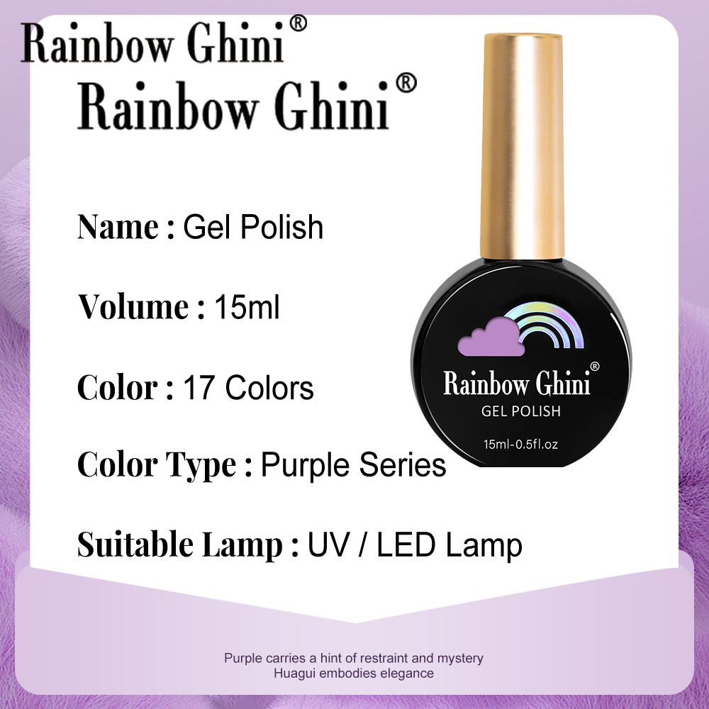 RG 15ml 17 Kolorów Seria Fiole – Nail Art Rainbow recenzja i cena