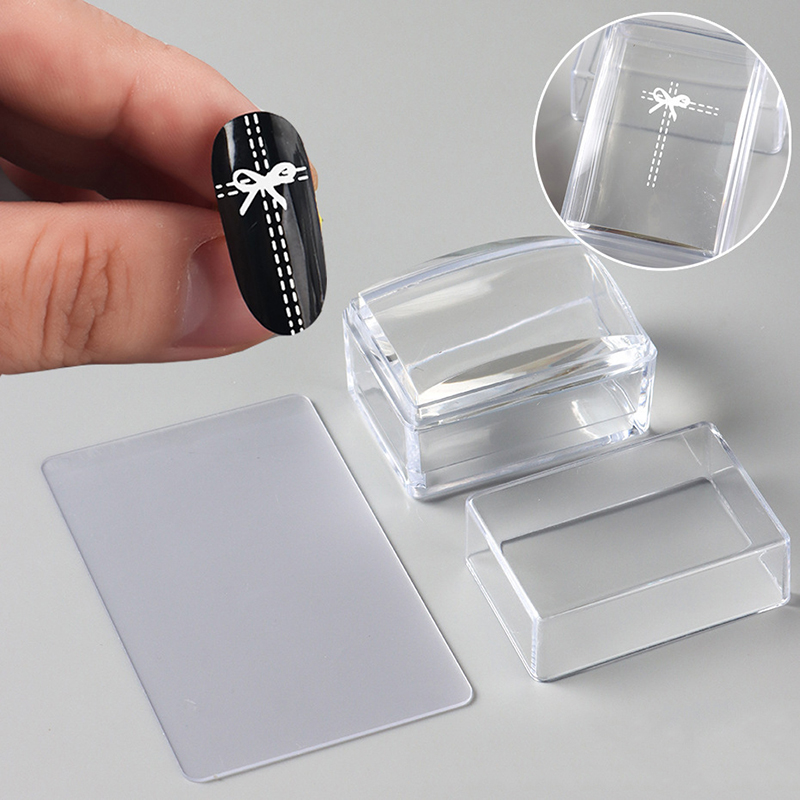 ⭐   Przezroczysty prostokątny  – Nail Art Jelly recenzja i cena