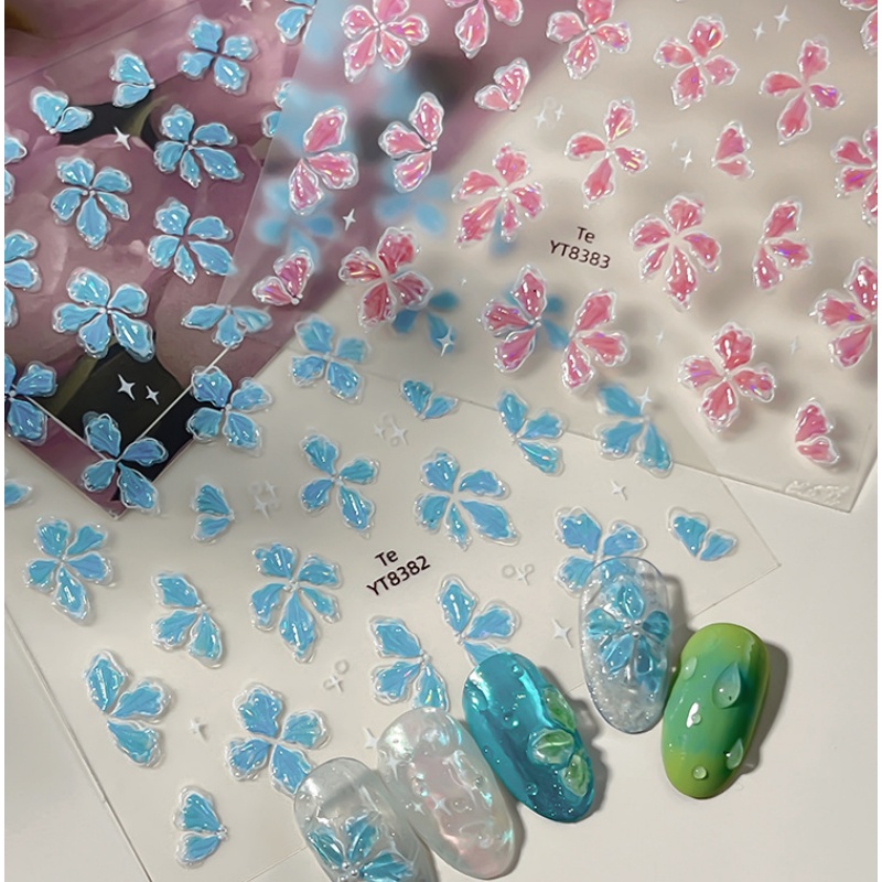 Przezroczyste jak lód, zielono – Nail Art Ice Blue recenzja i cena
