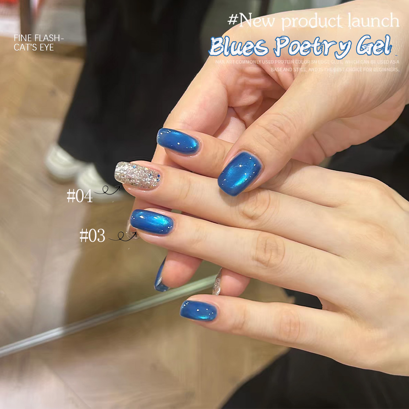1 szt. PSK Letni Popularny Lak – Nail Art Ice Blue recenzja i cena