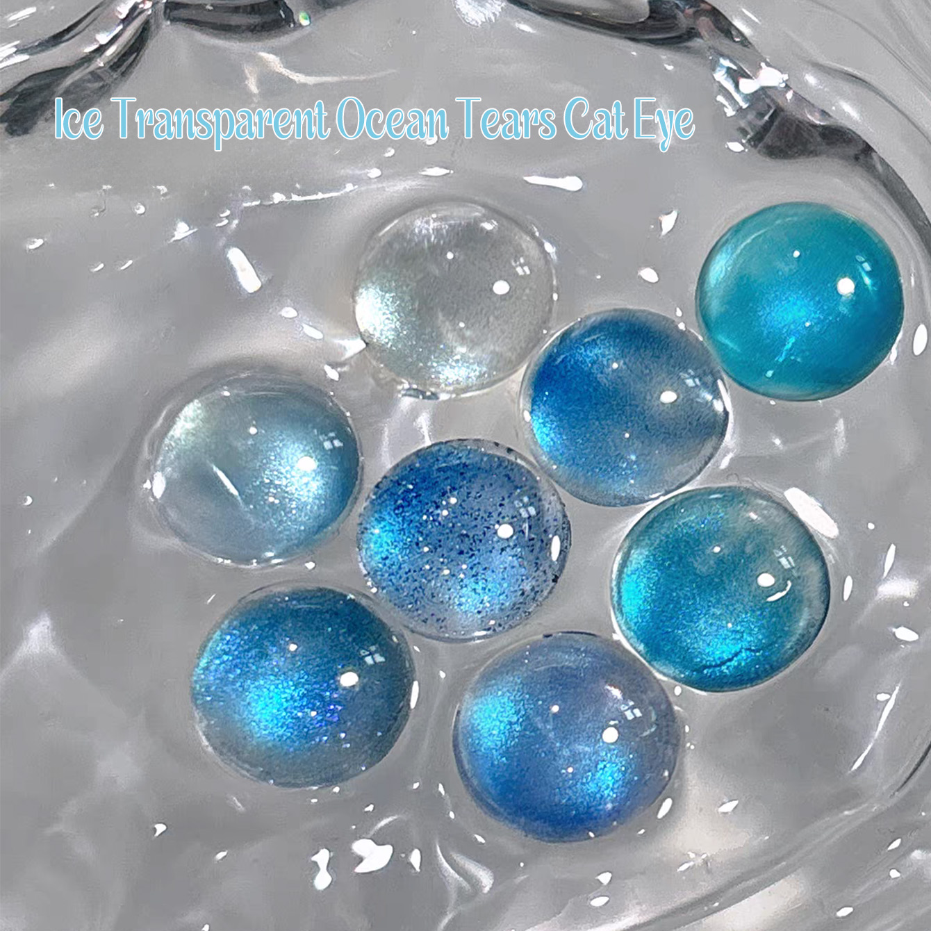 SHAKA 1-8 szt. Letni popularny – Nail Art Ice Blue recenzja i cena