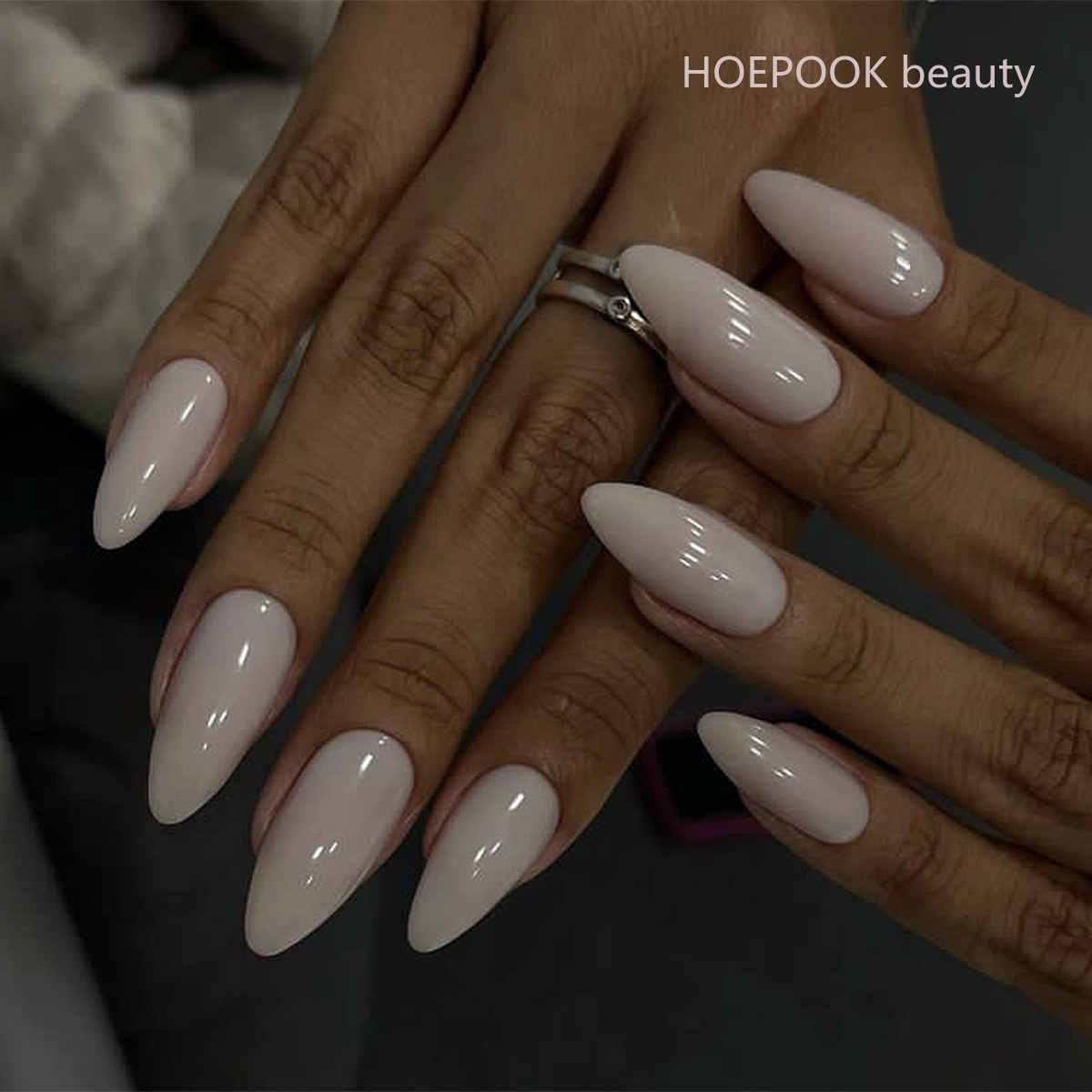 24 szt. Różowy gradient migdał – Nail Art Natural Simple recenzja i cena