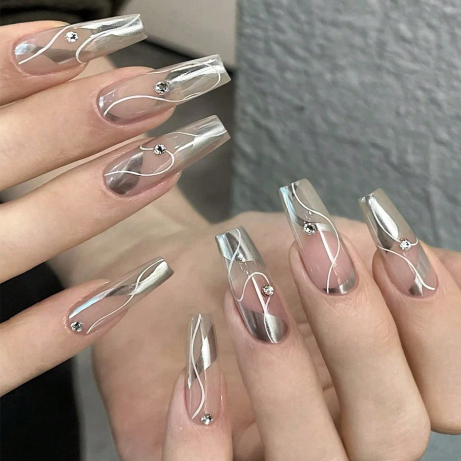 Lustrzany metalowy żelowy laki – Nail Art Chrome recenzja i cena