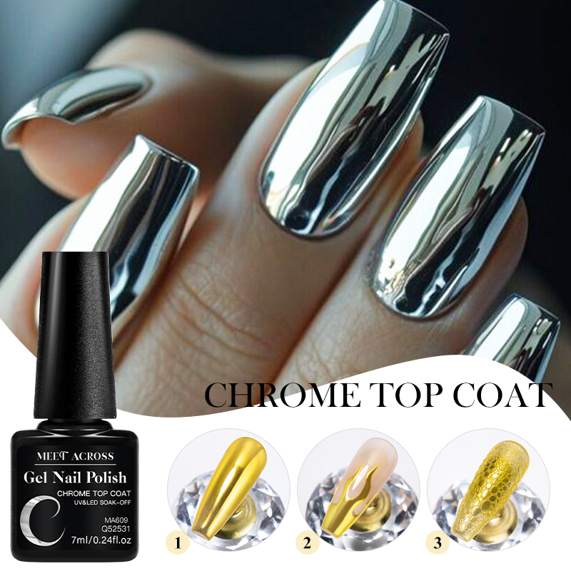 7ML Chromowany Top Coat do Efe – Nail Art Chrome recenzja i cena