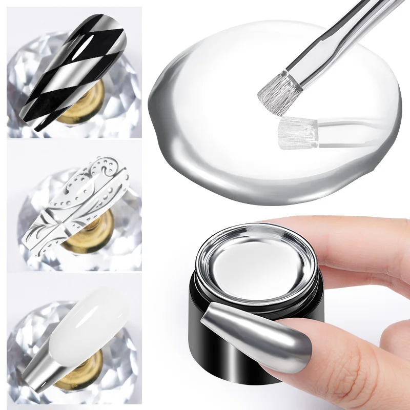 8ml Metaliczny Lakier Żelowy d – Nail Art Chrome recenzja i cena