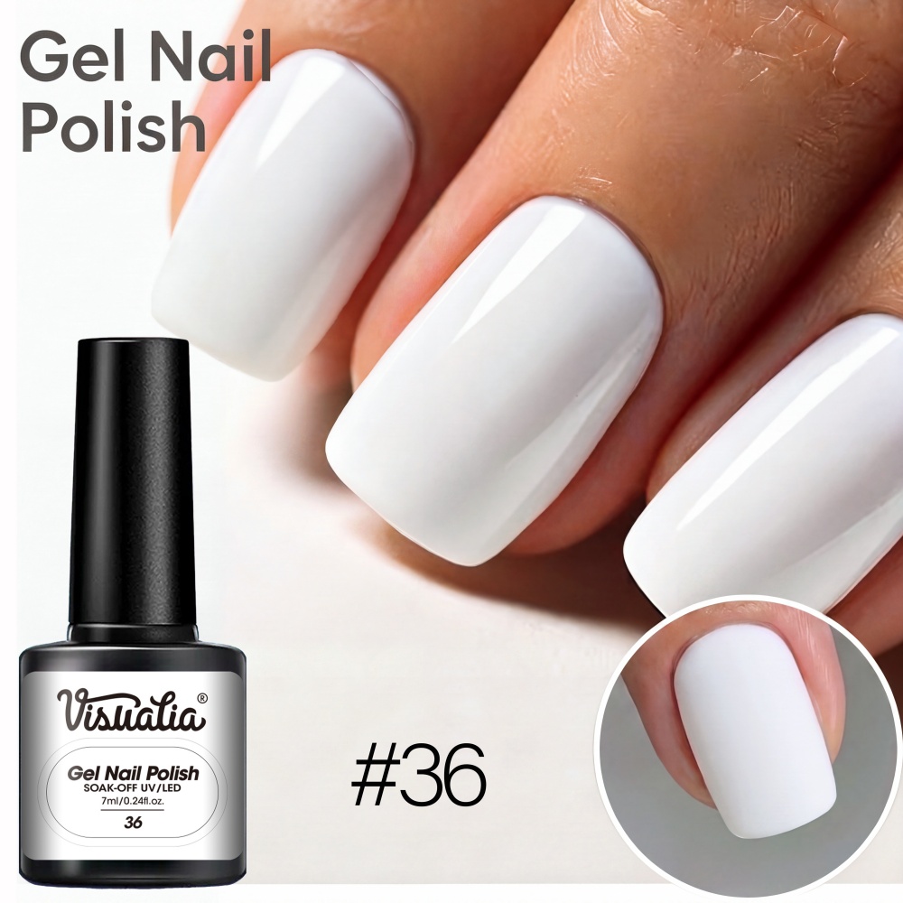 Wizualizacja #   36 Pure White – Nail Art Natural Simple recenzja i cena