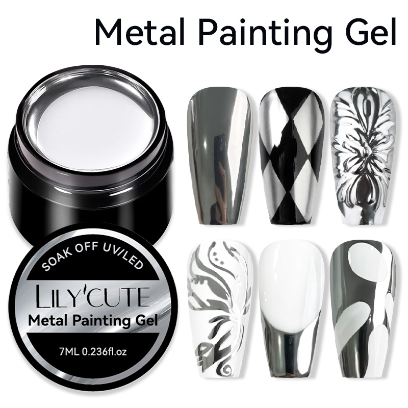 LILYCUTE 7ML Metallic Painting – Nail Art Chrome recenzja i cena